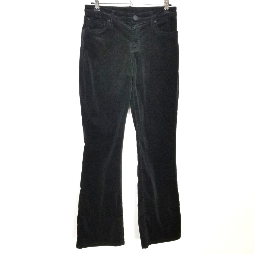 KUT from the Cloth Women Karen Baby Bootcut Jeans Sz 8 Black Corduroy